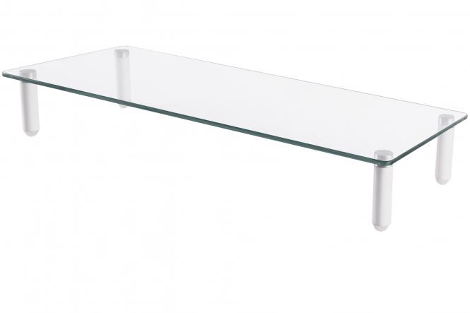 DIGITUS Monitorständer, Glas, weiß (EAN: 4016032390206)