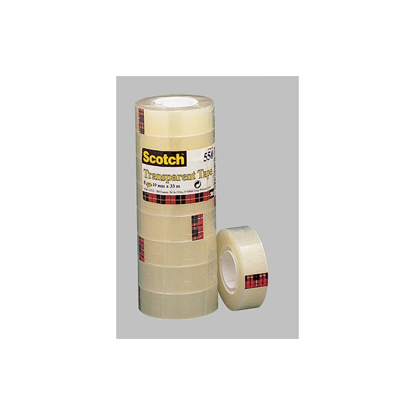 Scotch Klebefilm 550, transparent, 19 mm x 33 m (EAN: 3134375261678)