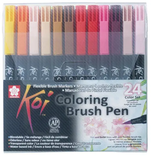 SAKURA Pinselstift Koi Coloring Brush, 24er Etui (EAN: 0084511391789)
