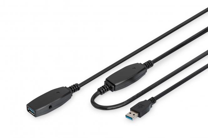 DIGITUS Aktives USB 3.0 Verlängerungskabel, 15,0 m (EAN: 4016032457497)