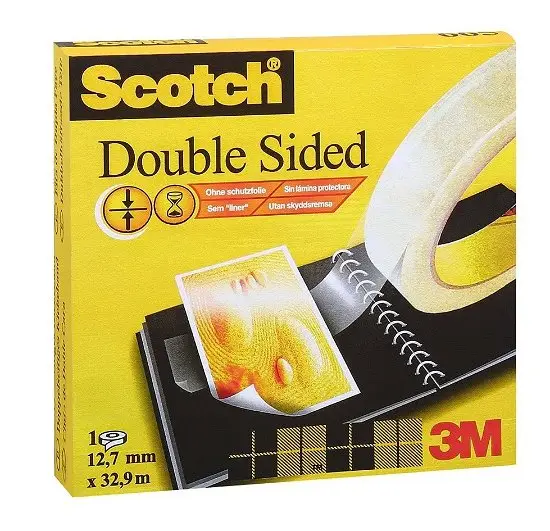 3M Scotch doppelseitiger Klebefilm 665, 12 mm x 32,9 m (EAN: 0021200726545)
