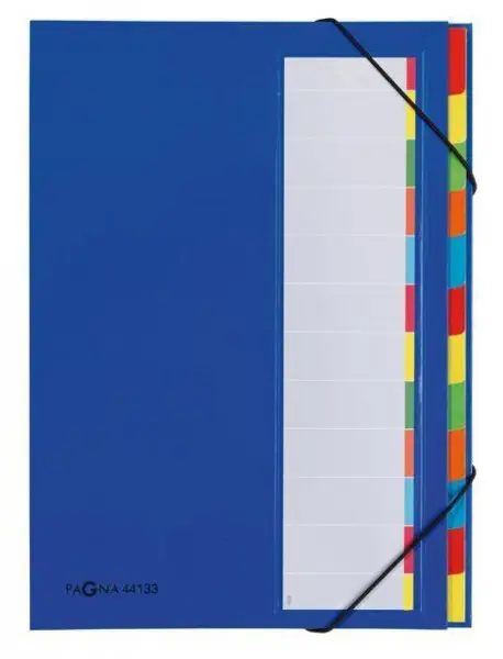 PAGNA Ordnungsmappe DESKORGANIZER Color, 12 Fächer, blau (EAN: 4013951003293)