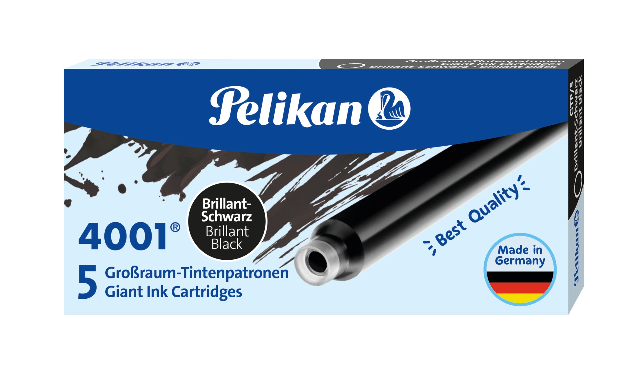 Pelikan Großraum-Tintenpatronen 4001 GTP/5, schwarz (EAN: 4012700310613)