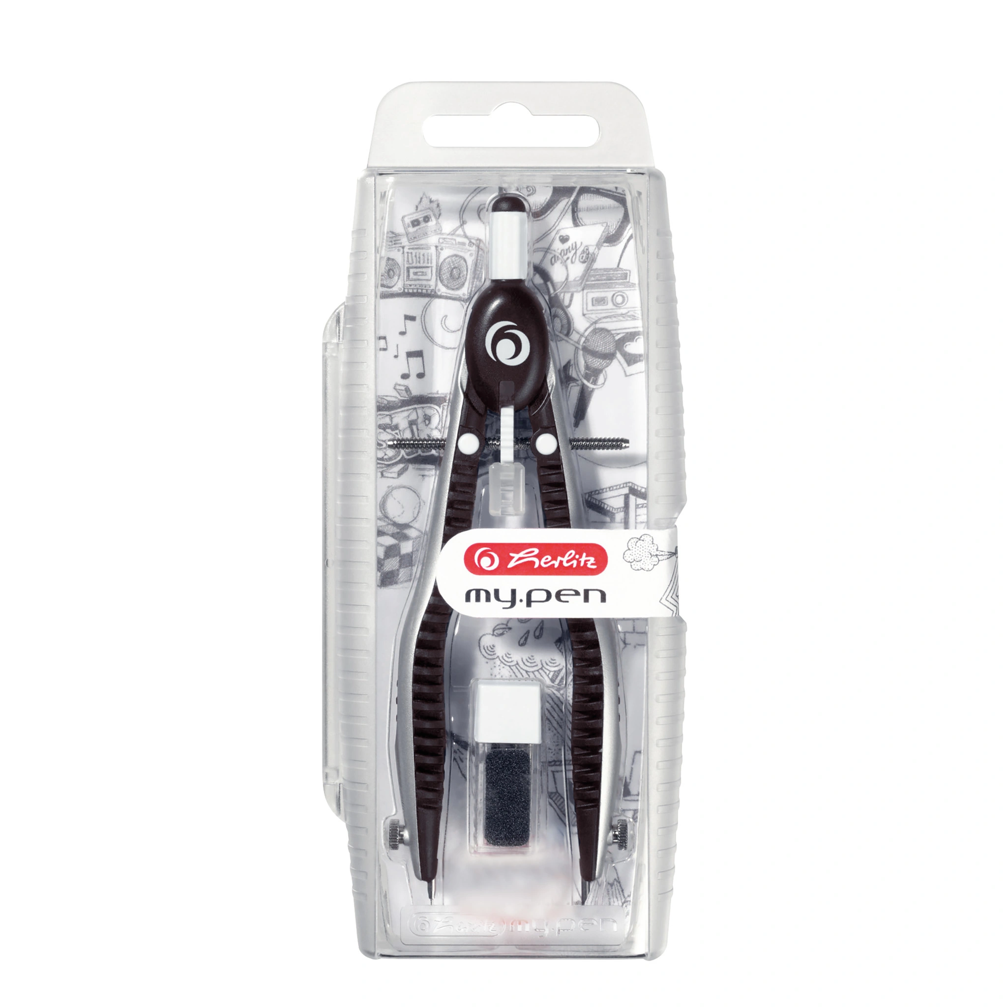 herlitz Schnellverstellzirkel my.pen, schwarz/grau (EAN: 4008110408507)