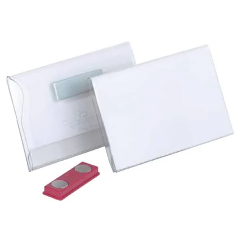 DURABLE Namensschilder, mit Magnet, 90 x 54 mm, transparent (EAN: 4005546810898)