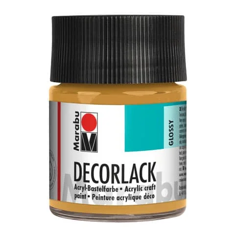 Marabu Acryllack "Decorlack", metallic-gold, 50 ml, im Glas (EAN: 4007751098245)