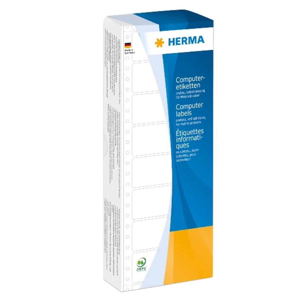 HERMA Computeretiketten endlos, 88,9 x 23 mm, 1-bahnig (EAN: 4008705081603)