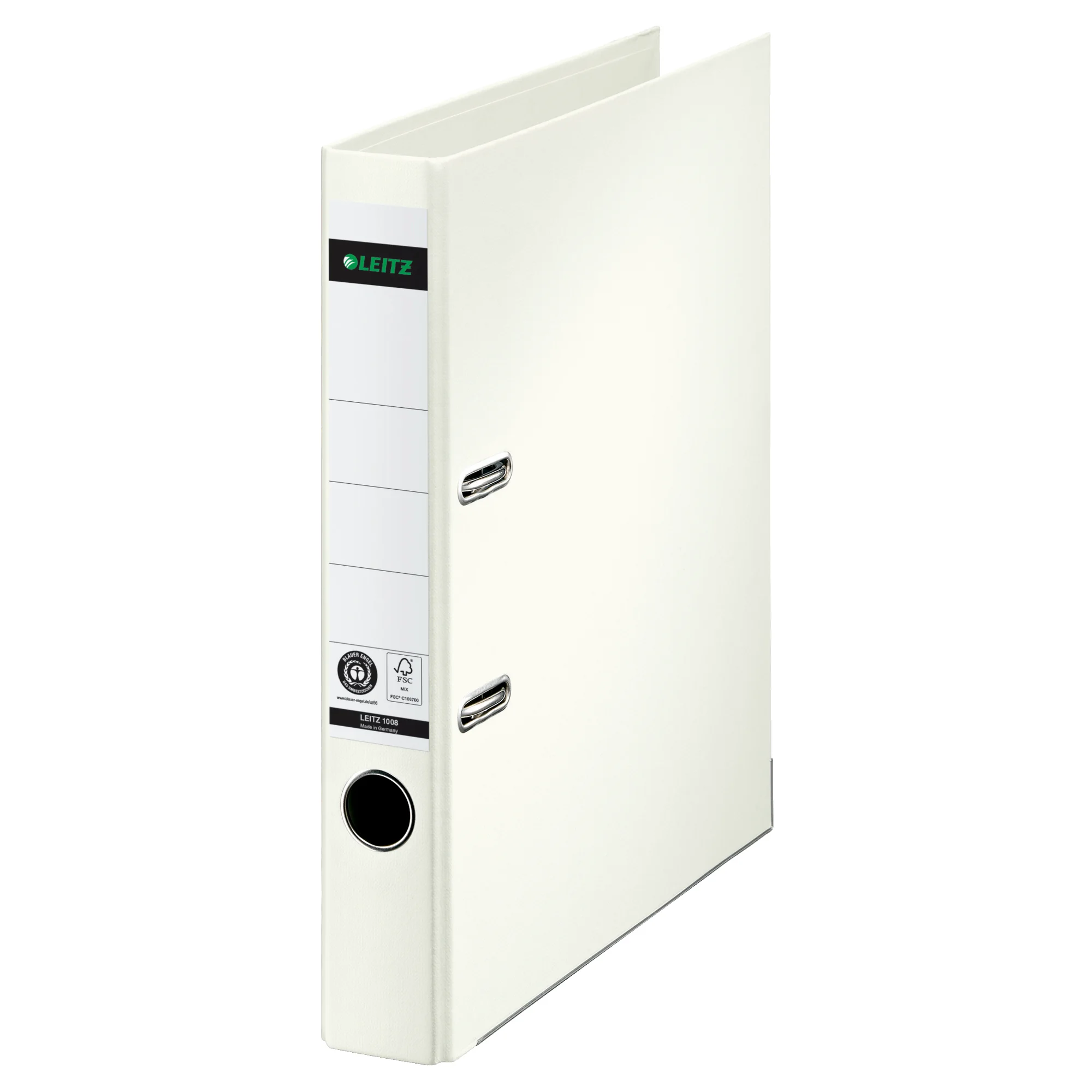 LEITZ Vollpapier-Ordner, 180 Grad, DIN A4, 50 mm, weiß (EAN: 4002432102884)