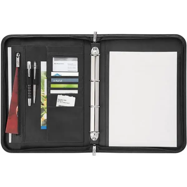 WEDO Konferenzmappe Accento, DIN A4, Kunstleder, schwarz (EAN: 4003801859668)