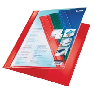 LEITZ Exquisit Plastik-Hefter mit Präsentationstasche, rot (EAN: 4002432341177)