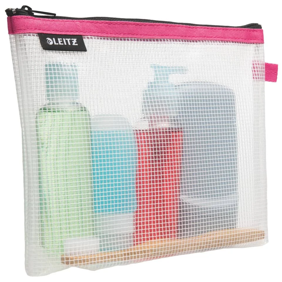 LEITZ Kosmetiktasche WOW Traveller, transparent/pink (EAN: 4002432122745)