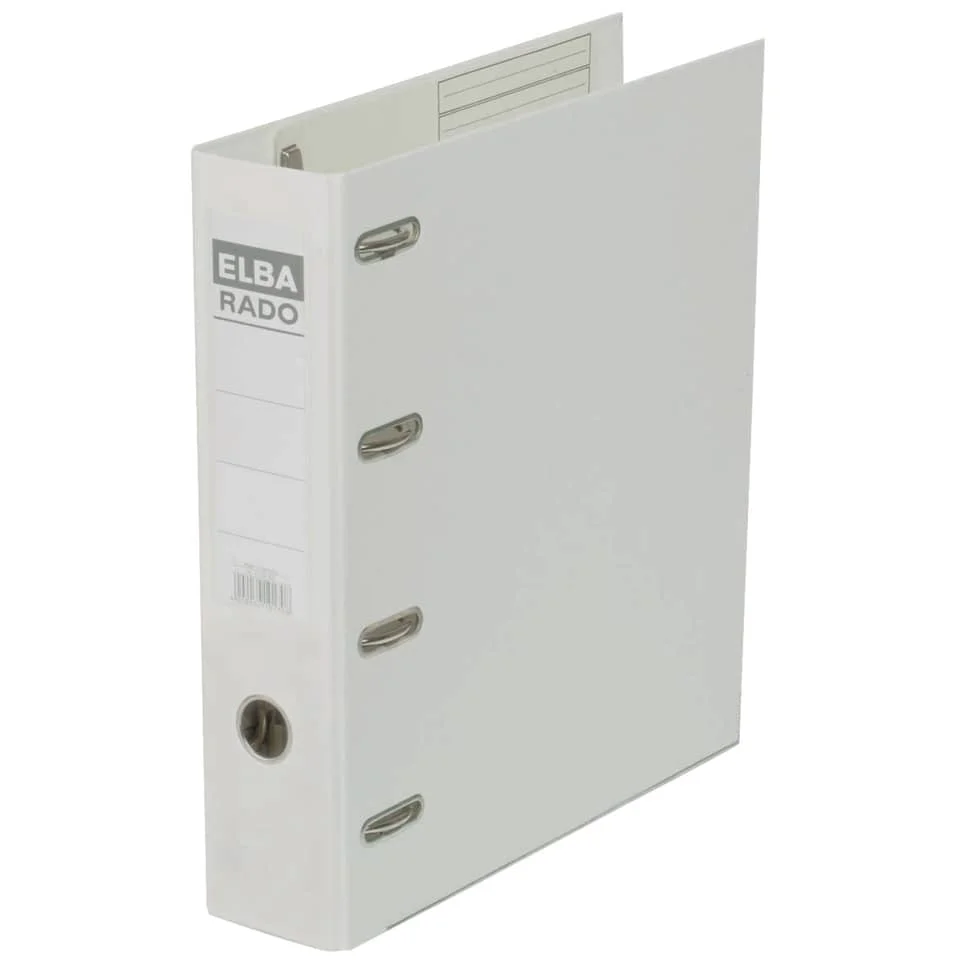 ELBA Doppelordner rado plast, Rückenbreite: 75 mm, weiß (EAN: 4002030101708)