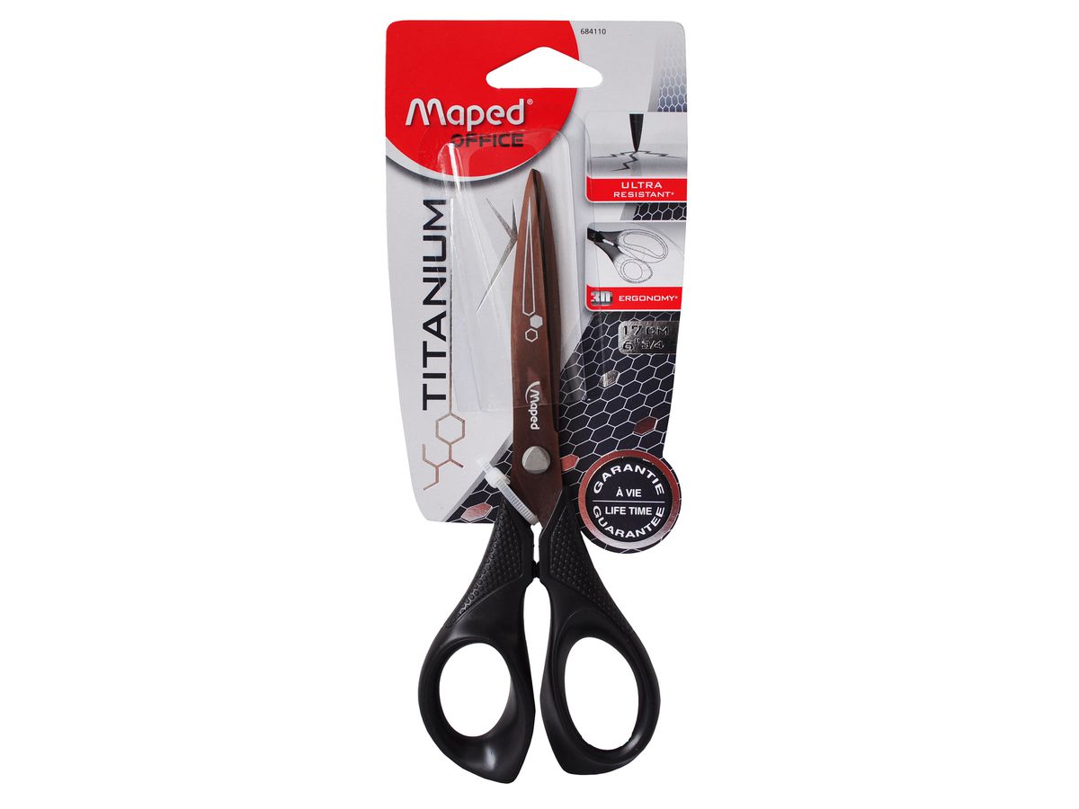 Maped Schere Expert Titanium, Länge: 170 mm, symmetrisch (EAN: 3154146841106)
