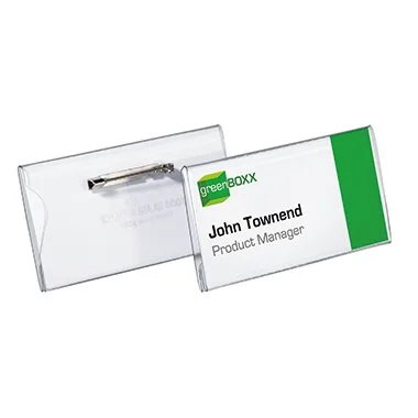 DURABLE Namensschild, mit Plattennadel, 75 x 40 mm (EAN: 4005546810010)
