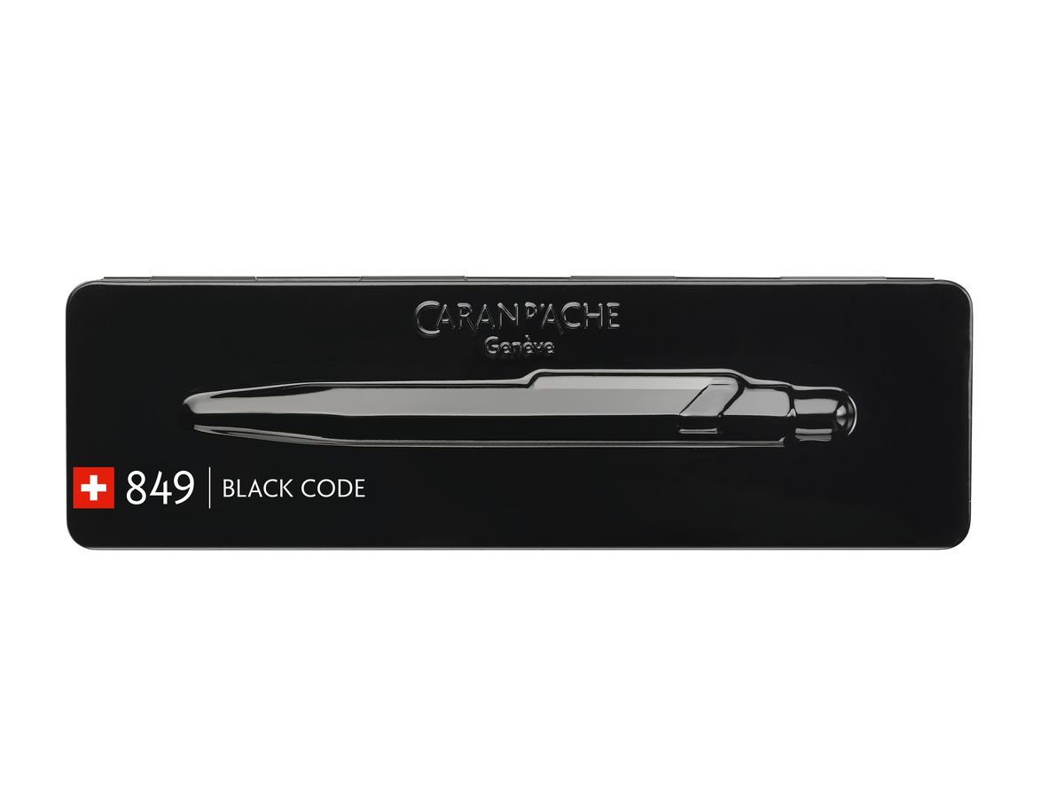 CARAN D'ACHE Druckkugelschreiber 849 BLACK CODE, schwarz (EAN: 7630002342612)