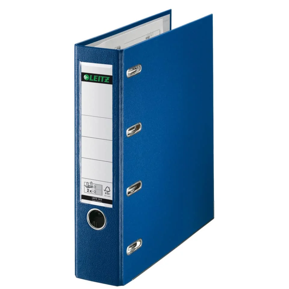 LEITZ Plastik-Doppelordner für 2 x A5 quer, 75 mm, blau (EAN: 4002432448296)
