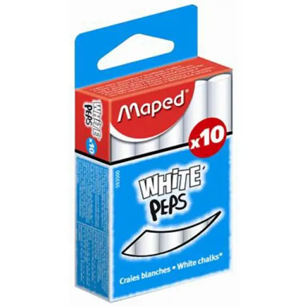 Maped Wandtafelkreide WHITE'PEPS, rund, weiß (EAN: 3154145935004)
