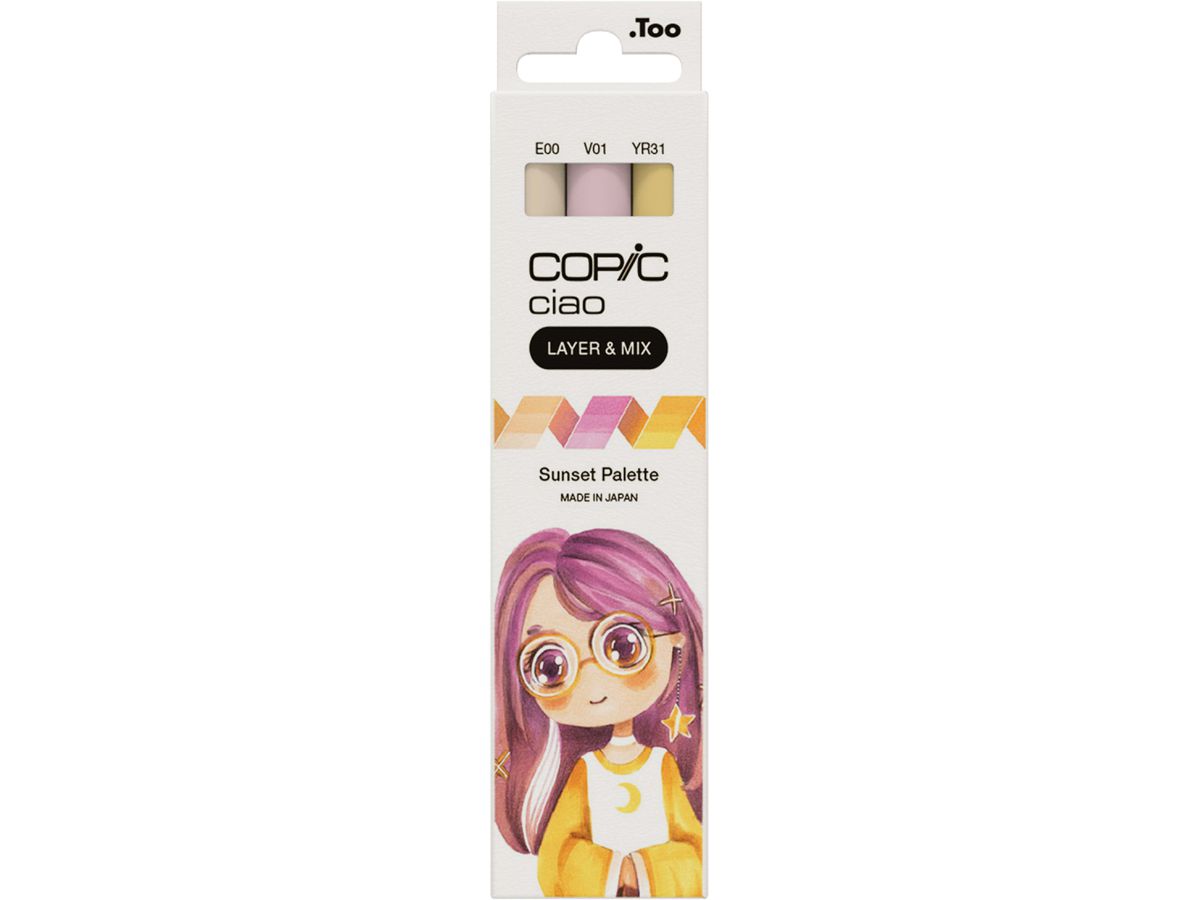 COPIC Marker ciao, 3er Set "Sunset Palette" (EAN: 4013695266794)
