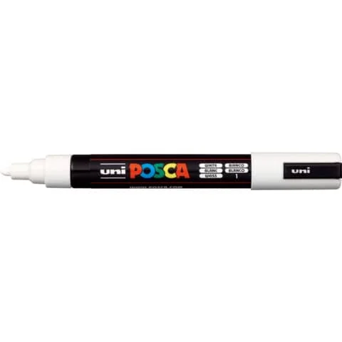 POSCA Pigmentmarker PC-5M, weiß (EAN: 4902778916254)
