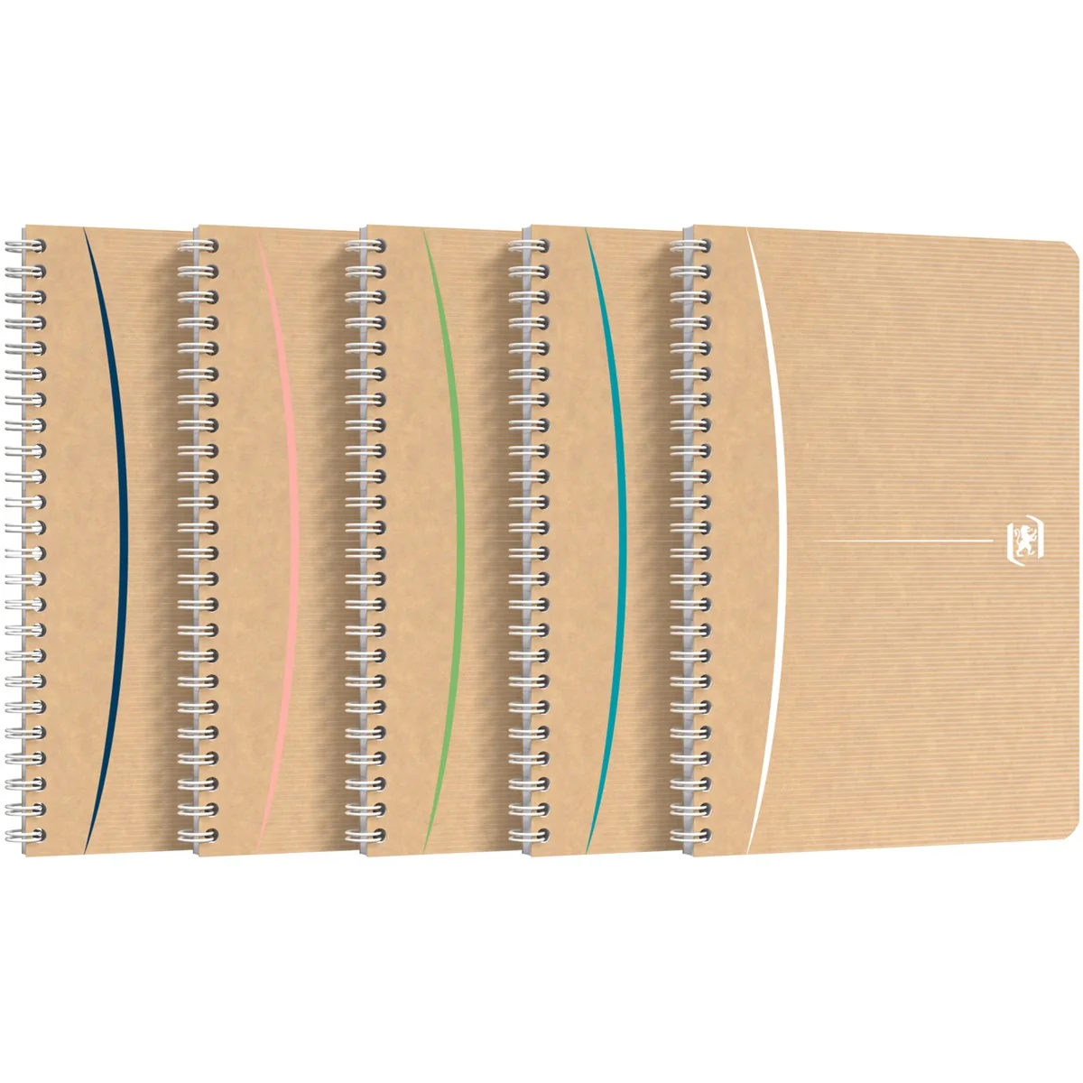 Oxford Spiralbuch TOUAREG, DIN A5, liniert, 90 Blatt, beige mit Farbakzent (EAN: 3020120163307)