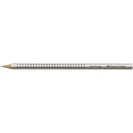 FABER-CASTELL Dreikant-Buntstift Colour GRIP, silber (EAN: 4005401124825)