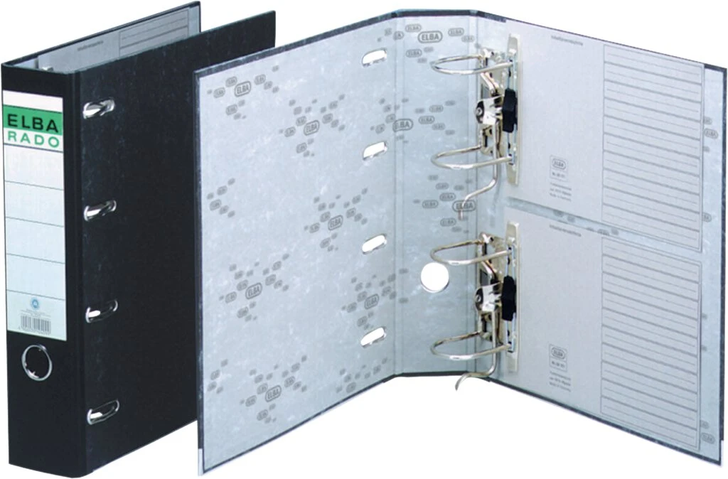 ELBA Doppelordner rado Wolkenmarmor, Rückenbreite: 75 mm (EAN: 4002030104099)