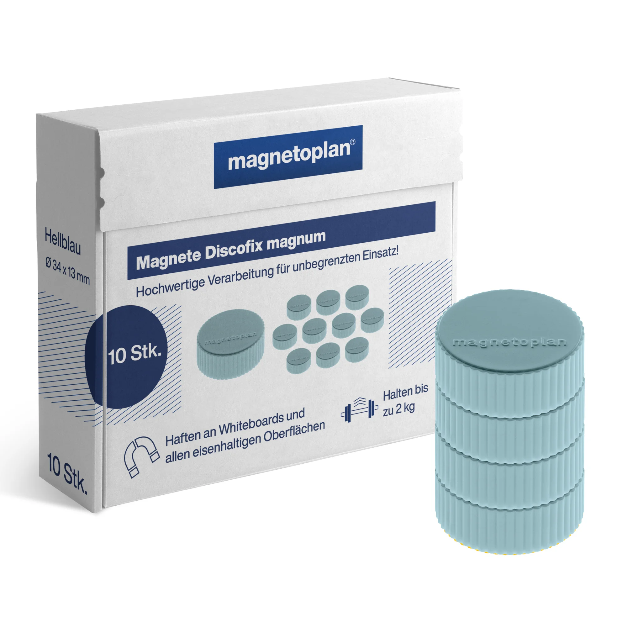magnetoplan Discofix Rundmagnet "magnum", blau (EAN: 4013695010762)