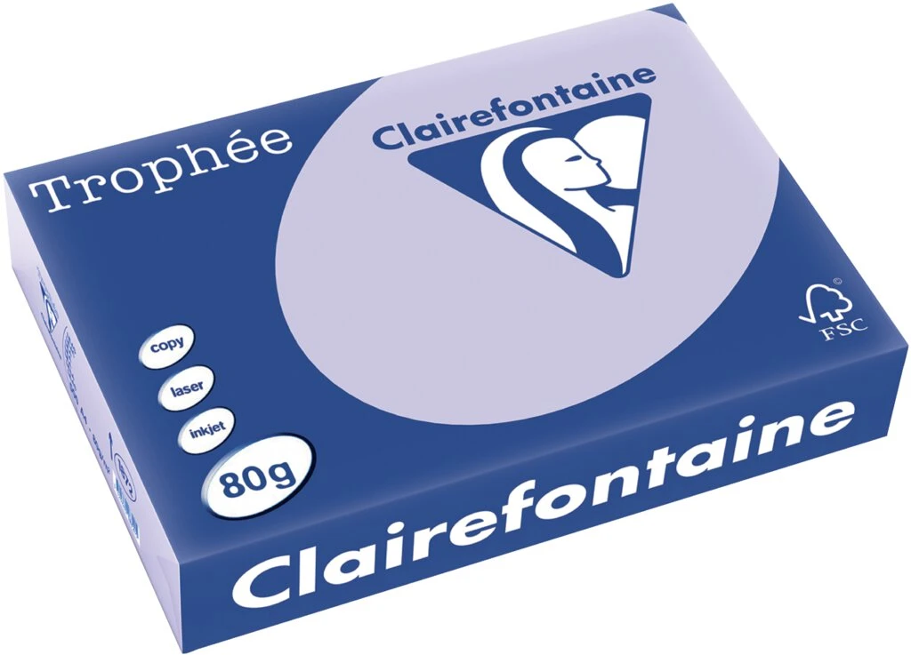 Clairefontaine Multifunktionspapier Trophée, A4, lila (EAN: 3329680187205)