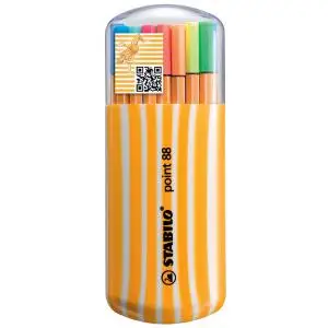 STABILO Fineliner point 88, 20er Zebrui Neon (EAN: 4006381458900)