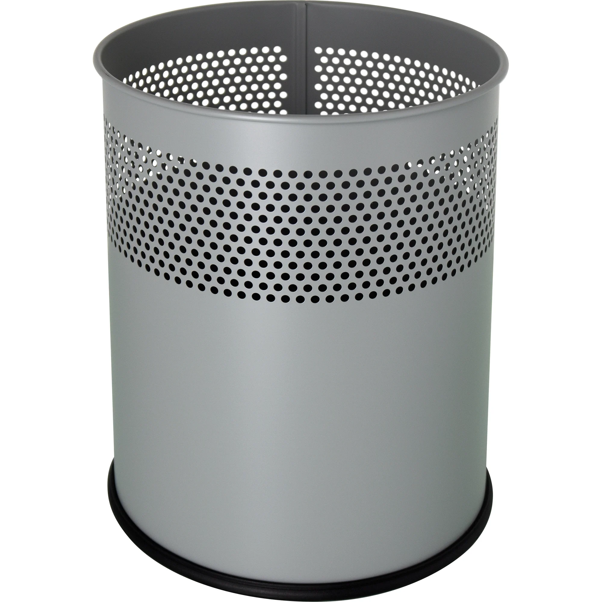 helit Stahl-Papierkorb "the dot", 15 Liter, silber (EAN: 4012086091755)