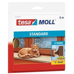 tesa INSULATION Dichtungsband I-Profil, braun, 9 mm x 6 m (EAN: 4042448102669)