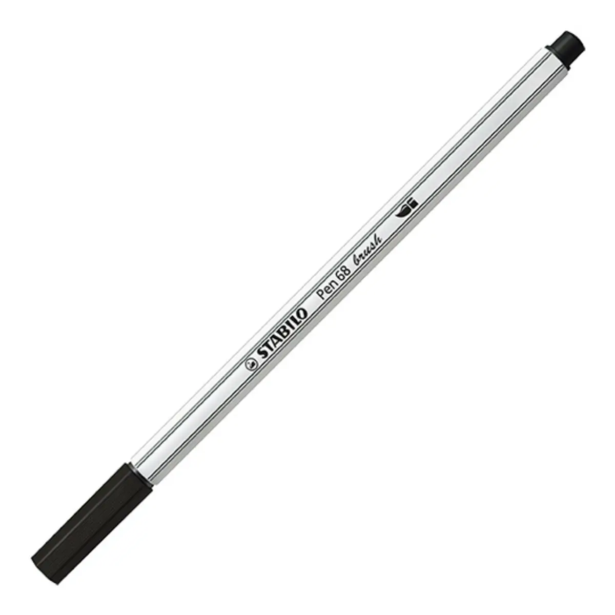 STABILO Pinselstift Pen 68 brush, schwarz (EAN: 4006381546065)