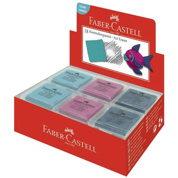 FABER-CASTELL Knetgummi-Radierer ART ERASER, sortiert (EAN: 9555684679703)