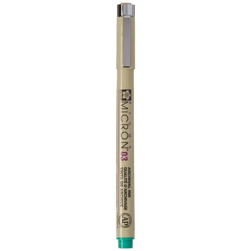 SAKURA Fineliner PIGMA MICRON 03, grün (EAN: 0084511306387)