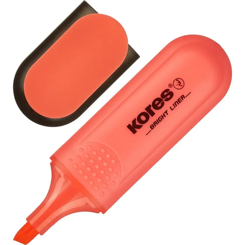 Kores Textmarker "BRIGHT LINER", Farbe: rot (EAN: 9023800361073)
