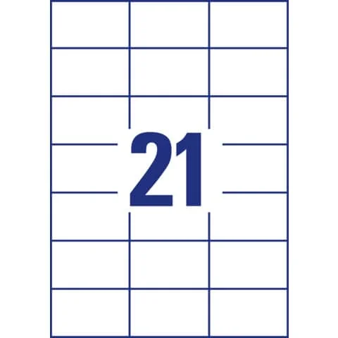 AVERY Zweckform Universal-Etiketten, 70 x 42,3 mm, weiß (EAN: 4004182433362)