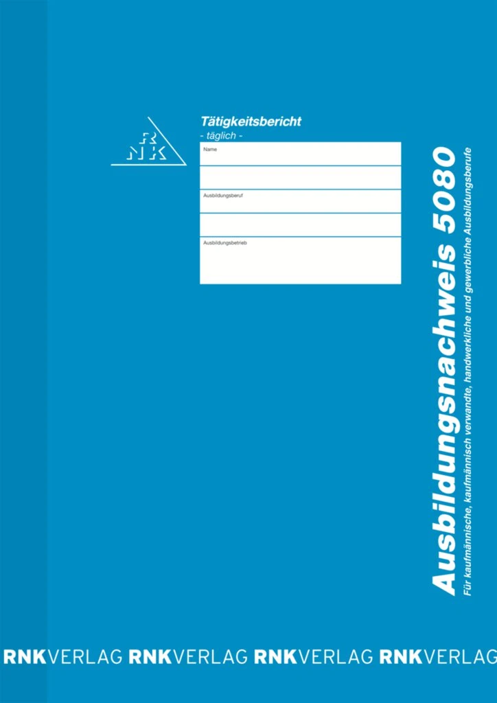 RNK Verlag Ausbildungsnachweis-Heft, täglich, DIN A4 (EAN: 4002871508001)