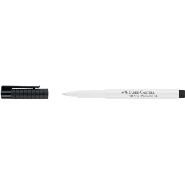 FABER-CASTELL Tuschestift PITT artist pen, weiß (EAN: 4005401675013)