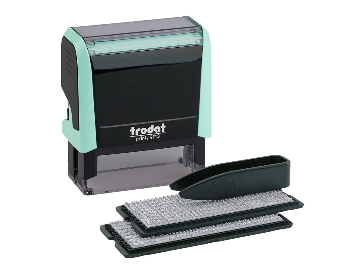 trodat Textstempel-Set Printy 4913 Typomatic, pastell-grün (EAN: 9010035808626)