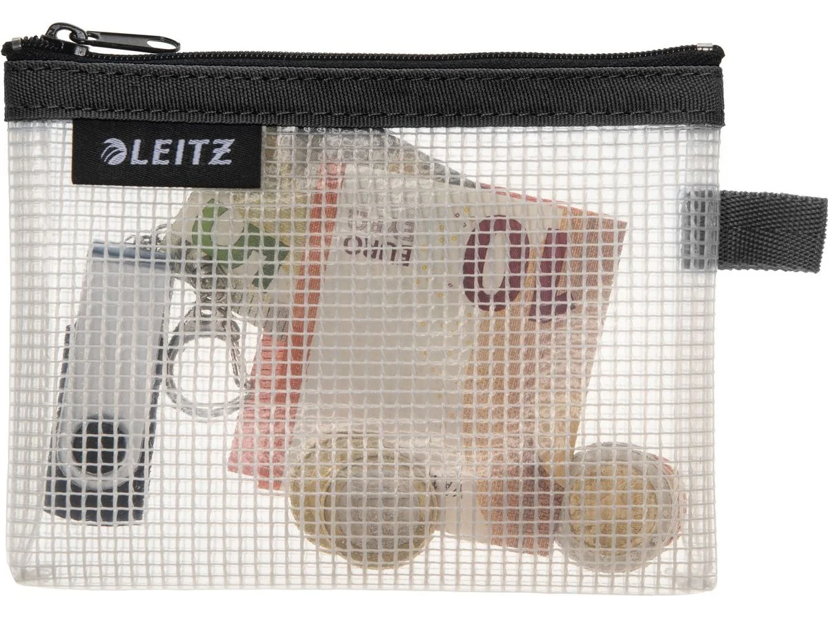 LEITZ Reißverschlusstasche WOW Traveller, Größe S, schwarz (EAN: 4002432122653)