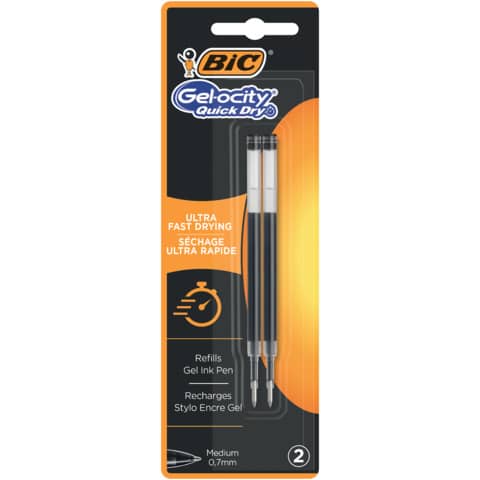 BIC Gelschreiber-Minen Intensity Quick Dry, S, schwarz (EAN: 3086123542396)