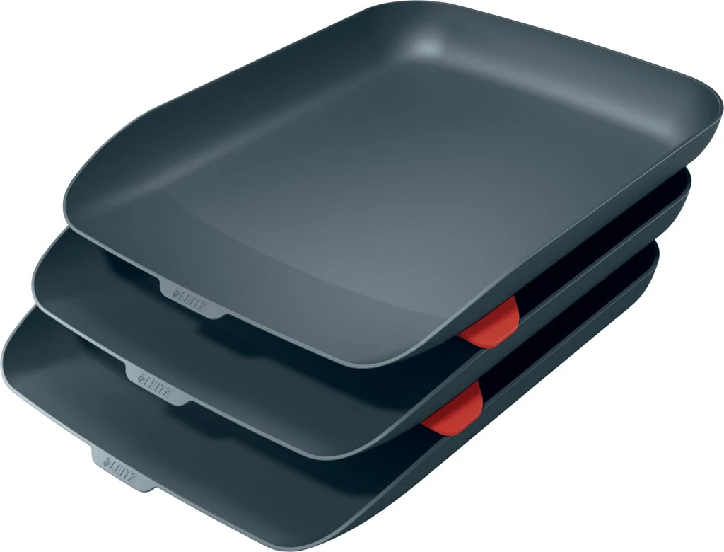 LEITZ Briefablagen-Set Cosy, DIN A4, Polystyrol, grau (EAN: 4002432126279)