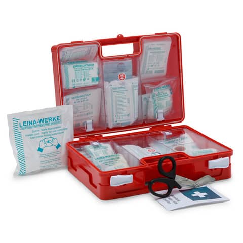 LEINA Erste-Hilfe-Koffer SAN, Inhalt DIN 13157, orange (EAN: 4011166210338)