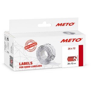 METO Vordruck-Etiketten für Preisauszeichner, 26 x 12 mm (EAN: 4059732691860)