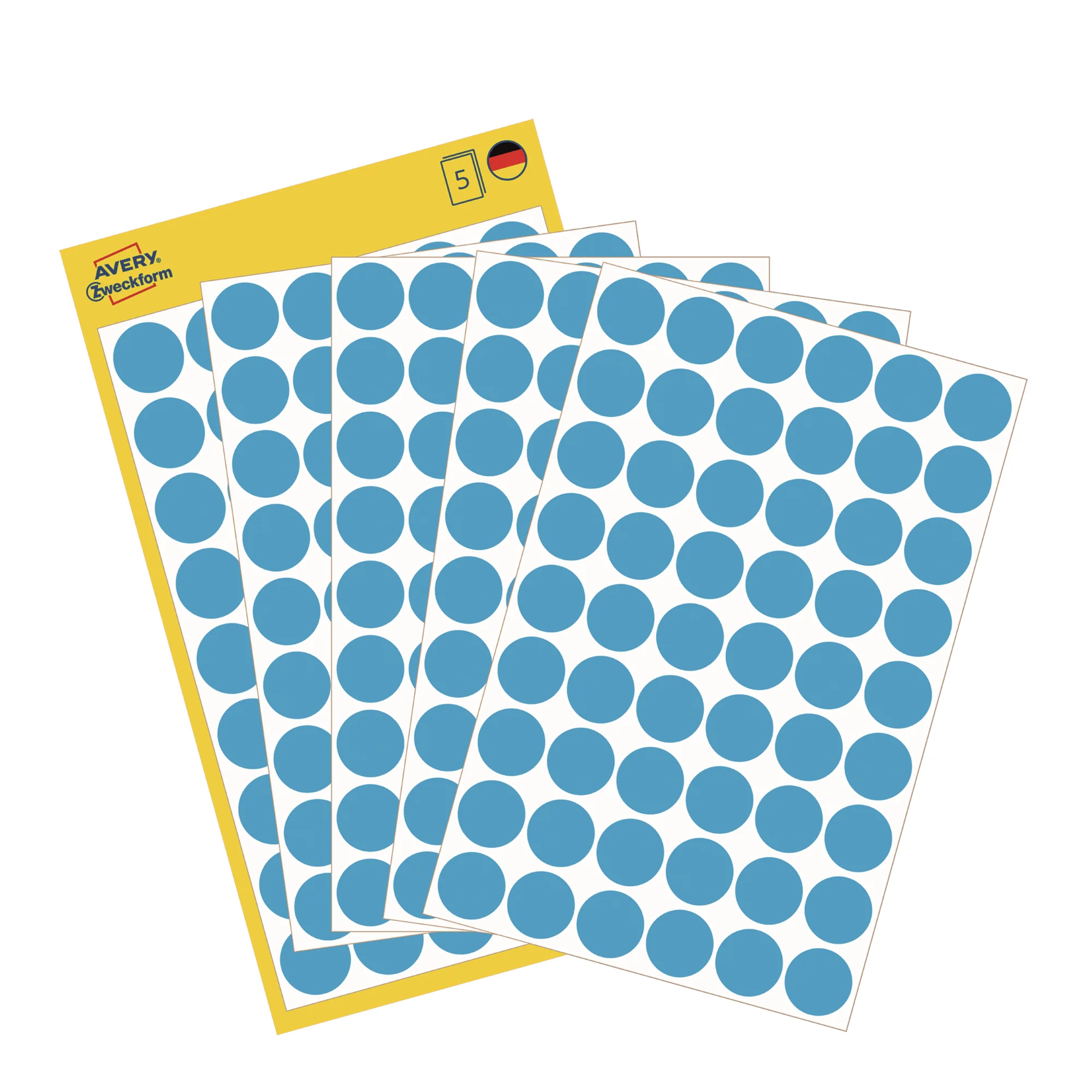 AVERY Zweckform Markierungspunkte, Durchmesser 12 mm, blau (EAN: 4004182031421)