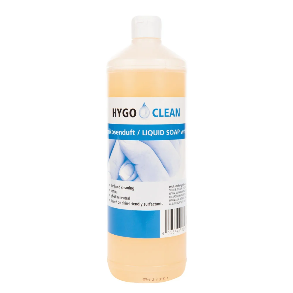 HYGOCLEAN Handwaschseife mit Aprikosenduft, 1 Liter (EAN: 4015544714333)