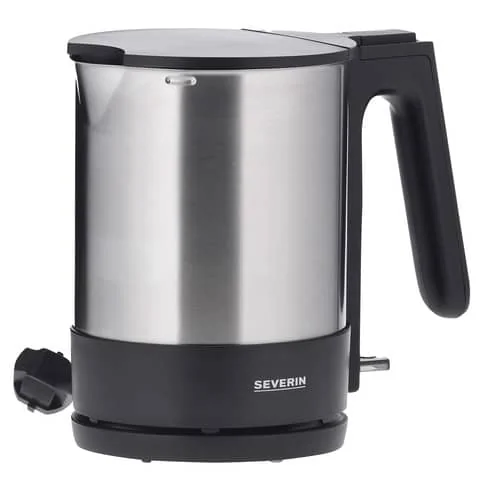 SEVERIN Wasserkocher WK 3409, 1,7 Liter, Edelstahl/schwarz (EAN: 4008146032578)