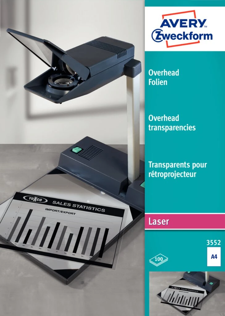 AVERY Zweckform OHP-Folien, A4, klar (EAN: 4004182035528)