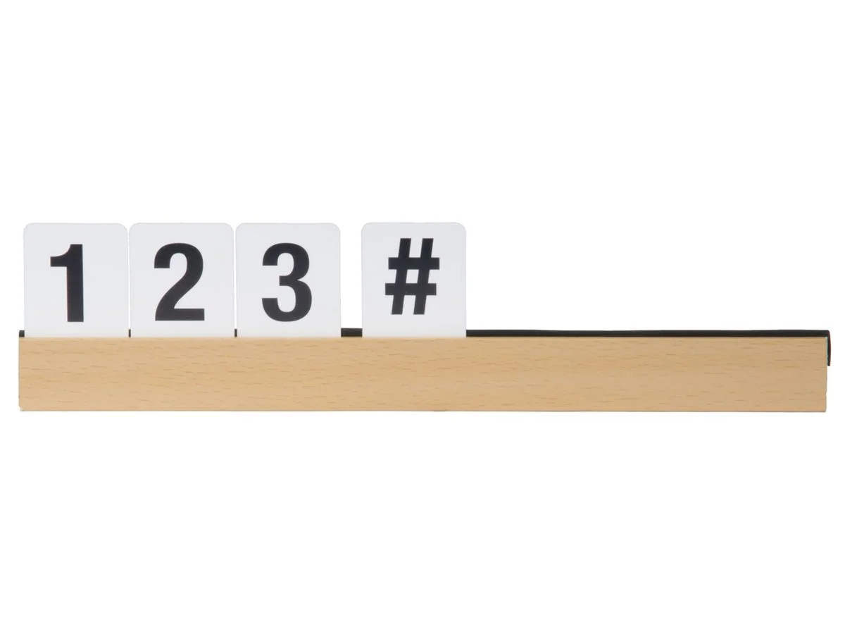 Securit Buchstabenleiste LETTER SHELF, teak (EAN: 8719075283110)