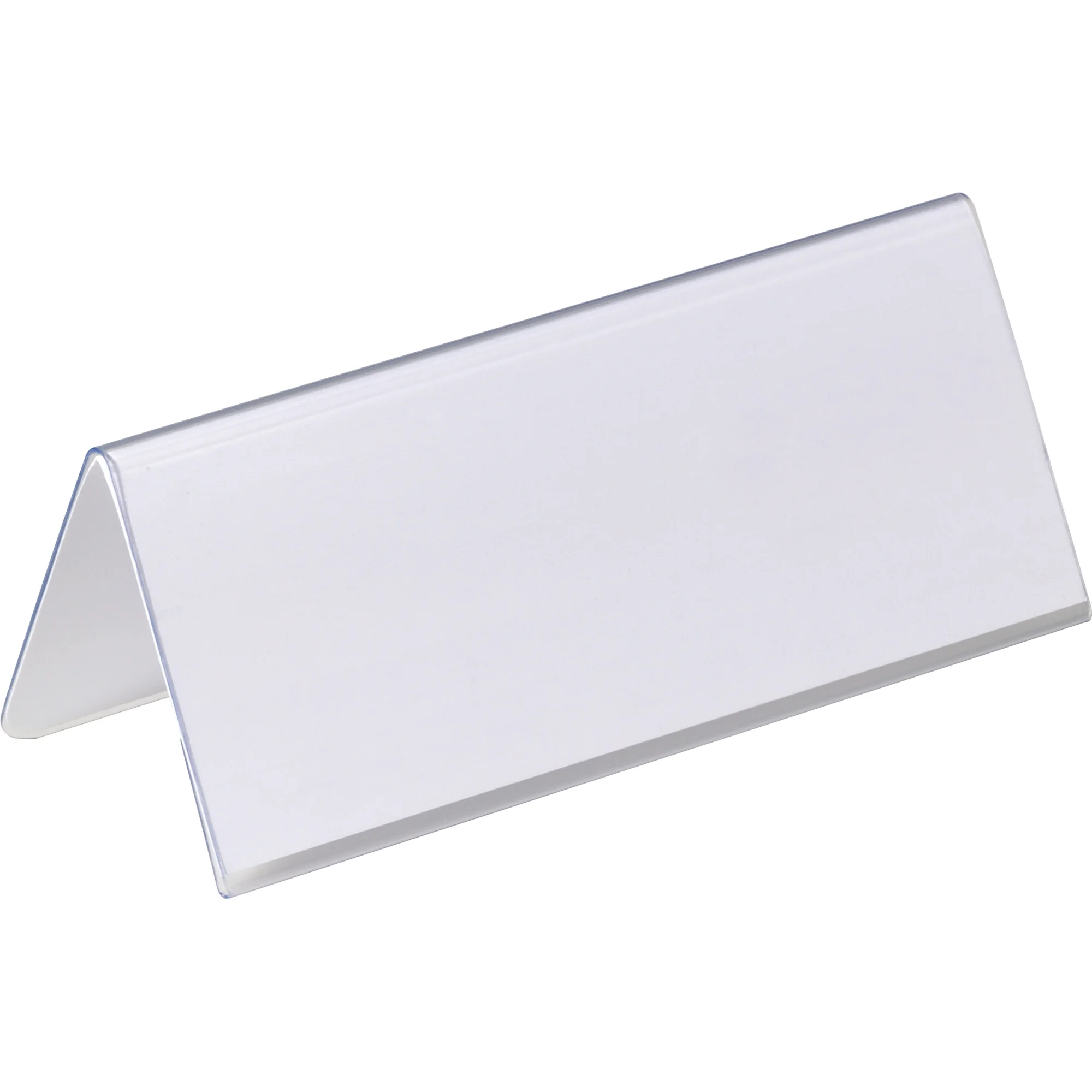 DURABLE Tisch-Namensschild, Dach-Form, aus Hartfolie, transparent (EAN: 4005546810508)